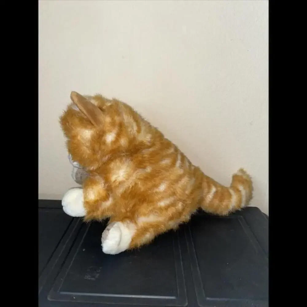 Folkmanis Orange Tabby Kitten Puppet Kitty Cat Soft‎ Cozy Plush